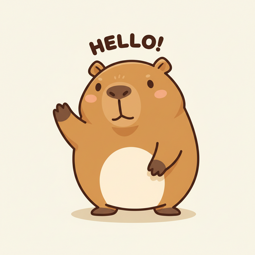 Capy waving