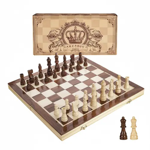 Magnetic Wooden Chess Set (15 inch)